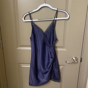 Urban Outfitters Beautiful dark blue mini dress, lace on edges